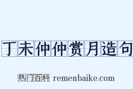 丁未仲仲赏月造句是什么意思的图片